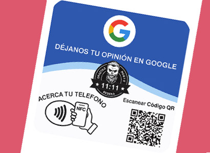 Tarjeta de Reseñas Google Grande