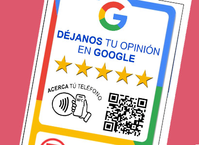 Tarjeta de Reseñas Google Chica
